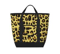 Guepardo leopardo amarillo,Bolsas de almuerzo de gran capacidad, bolsa de mano térmica para mujeres, hombres, trabajo, picnic, viajes.