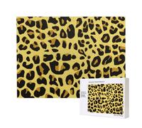 Guepardo Leopardo Amarillo,Rompecabezas de Madera de 500 Piezas, Juego Familiar, Rompecabezas para Adultos, Adolescentes, decoración del hogar