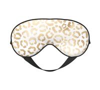 Guepardo Leopardo Blanco Dorado Elegante, Cubreojos completos Antifaz bloqueador de luz Antifaz para dormir Antifaz suave con los ojos vendados Noche