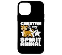 Guepardos Divertidos de Dibujos Animados Kawaii de Cheetah Is My Spirit Animal Carcasa para iPhone 12 Mini