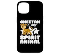 Guepardos Divertidos de Dibujos Animados Kawaii de Cheetah Is My Spirit Animal Carcasa para iPhone 13