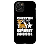 Guepardos Divertidos de Dibujos Animados Kawaii de Cheetah Is My Spirit Animal Carcasa para iPhone 11 Pro