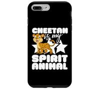 Guepardos Divertidos de Dibujos Animados Kawaii de Cheetah Is My Spirit Animal Carcasa para iPhone 7 Plus/8 Plus