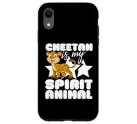 Guepardos Divertidos de Dibujos Animados Kawaii de Cheetah Is My Spirit Animal Carcasa para iPhone XR