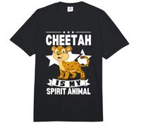 Guepardos Divertidos de Dibujos Animados Kawaii de Cheetah Is My Spirit Animal Comfort Colors Adult Heavyweight T-Shirt
