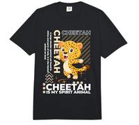 Guepardos Divertidos de Dibujos Animados Kawaii de Cheetah Is My Spirit Animal Comfort Colors Adult Heavyweight T-Shirt