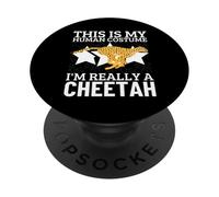 Guepardos Este es mi Disfraz Humano, Soy Realmente un Guepardo PopSockets PopGrip Adhesivo