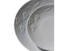 Güral Porselen Vajilla de Porcelana Rene, de 18 Piezas para 6 Personas - Completa de Porcelana Blanca