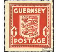 Guernesey (alemán.ocupación.2.Guerra Mundial.) 2 Nuevo con Goma Original ** MNH 1941 Sello de Correos (Sellos para los coleccionistas) Banderas/Escudos/Mapas