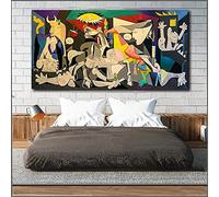 Guernica Famosas reproducciones de pinturas en lienzo Impresión en lienzo Impresiones artísticas Obra de arte de Picasso Cuadros de pared para la decoración de la sala de estar Marco interior