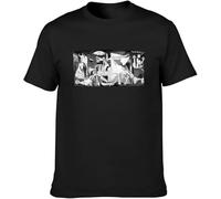 Guernica Pablo Picasso Black Men T-Shirt Graphic Printed Top Unisex tee