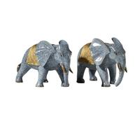 GUERNSEY Adorno de Estatua de Atracción de Riqueza Inicio Adornos de Elefante Cobre y latón Artesanías Estatuas Hechas a Mano for Sala Estar, Oficina, Estudio Escritorio Decoración de Riqueza