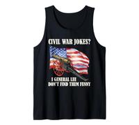 Guerra Civil Chistes Robert E Lee Bandera de Estados Unidos Historia Humor General Camiseta sin Mangas