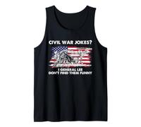 Guerra Civil Chistes Robert E Lee Bandera de Estados Unidos Historia Humor General Camiseta sin Mangas