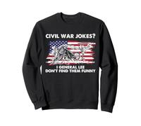 Guerra Civil Chistes Robert E Lee Bandera de Estados Unidos Historia Humor General Sudadera