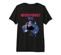 Guerra del Emú 1932 Nunca Olvides la Historia de Australia Camiseta Premium