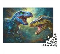 Guerra Dinosaurios Rompecabezas 1000 Piezas De Cartón Grueso Juego De Rompecabezas Anti Estrés Adultos para Decoración De Pared como Regalo Original 70x50cm/1000pcs