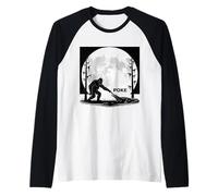 Guerra En El Pantano Cocodrilo Boop El Bigfoot Camiseta Manga Raglan