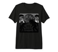 Guerra En El Pantano Cocodrilo Boop El Fuego Respirando Bigfoot Camiseta Premium