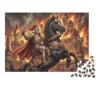 Guerras de Caballeros Medievales Puzzle 1000 Piezas Adultos Y Niños,Reto,Premium,Cartón,Rompecabezas,14 Años+,Deco Pared,Regalo Ideal,Anti-estrés,Relax,Desafío,Educativo 70x50cm