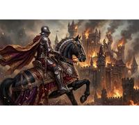 Guerras de Caballeros Medievales Puzzle 1000 Piezas Adultos Y Niños,Rompecabezas,Desafío,14 Años+,Premium,Cartón,Deco Pared,Regalo Ideal,Anti-estrés,Relax,Reto,Educativo 52x38cm