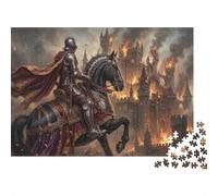Guerras de Caballeros Medievales Puzzle 1000 Piezas Adultos Y Niños,Rompecabezas,Desafío,14 Años+,Premium,Cartón,Deco Pared,Regalo Ideal,Anti-estrés,Relax,Reto,Educativo 52x38cm