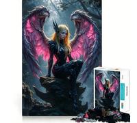 Guerrero Alado en el Bosque - Rompecabezas de 1000 Piezas - Diversión cognitiva - Componentes Resistentes y de Corte Limpio - Momento de Tranquilidad - Ejercicio Mental en casa (50x75cm)