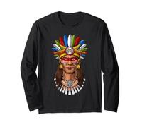 Guerrero Azteca civilización Azteca Guerrero Maya Antigua CU Manga Larga