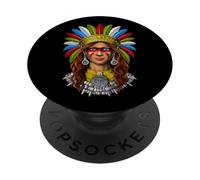 Guerrero Azteca civilización Azteca Guerrero Maya Antigua CU PopSockets PopGrip Adhesivo