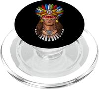 Guerrero Azteca civilización Azteca Guerrero Maya Antigua CU PopSockets PopGrip para MagSafe