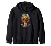 Guerrero Azteca civilización Azteca Guerrero Maya Antigua CU Sudadera con Capucha