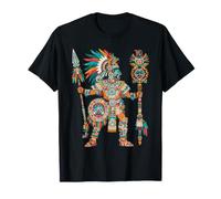 Guerrero Azteca Códice Mexicano Arte Mesoamericano Tribal Azteca Camiseta