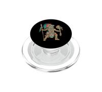Guerrero Azteca Códice Mexicano Arte Mesoamericano Tribal Azteca PopSockets PopGrip para MagSafe
