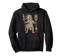 Guerrero Azteca Códice Mexicano Arte Mesoamericano Tribal Azteca Sudadera con Capucha