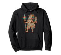Guerrero Azteca Códice Mexicano Arte Mesoamericano Tribal Azteca Sudadera con Capucha