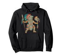 Guerrero Azteca Códice Mexicano Arte Mesoamericano Tribal Azteca Sudadera con Capucha