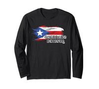Guerrero Boricua-Puerto Rico Flag Manga Larga