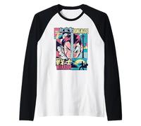 Guerrero casero - Retro Manga Samurai Estética Camiseta Manga Raglan