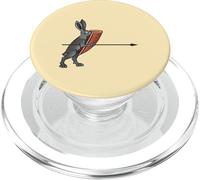 Guerrero Conejo Guardián - Marginalia Medieval - MargiKnights PopSockets PopGrip para MagSafe