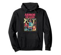 Guerrero Cristiano Armadura de Dios Cool Mens Christian Faith Sudadera con Capucha