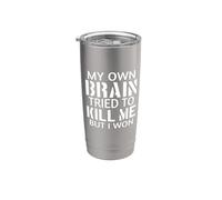 Guerrero de accidente cerebrovascular: mi propio cerebro Vaso térmico de acero inoxidable de doble pared