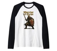 Guerrero de Cristo - ¡Deus Vult! - Caballeros Templarios Camiseta Manga Raglan