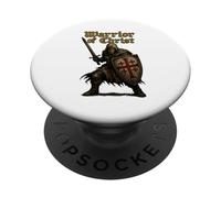 Guerrero de Cristo - ¡Deus Vult! - Caballeros Templarios PopSockets PopGrip Adhesivo