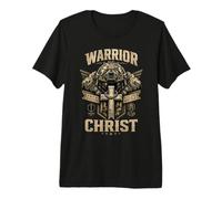Guerrero de Cristo Fe sobre el Miedo Soldado Cristiano Camiseta Premium