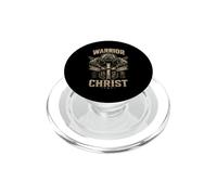 Guerrero de Cristo Fe sobre el Miedo Soldado Cristiano PopSockets PopGrip para MagSafe