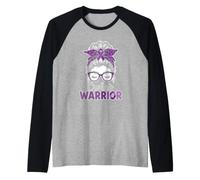 Guerrero de Crohn - Combatiente de Conciencia sobre la Enfermedad de Crohn Camiseta Manga Raglan