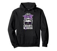 Guerrero de Crohn - Combatiente de Conciencia sobre la Enfermedad de Crohn Sudadera con Capucha