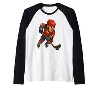 Guerrero de hielo donde la pasión se encuentra con el campo de batalla congelado. Camiseta Manga Raglan