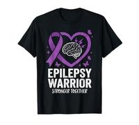 Guerrero de la Epilepsia más Fuerte Juntos corazón Camiseta