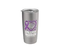 Guerrero de la epilepsia más fuerte juntos corazón Vaso térmico de acero inoxidable de doble pared